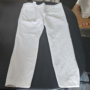 Joe Fresh White Slim Fit Pants Size 8